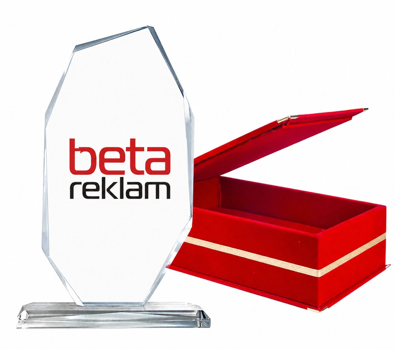 Cam plaket kutulu