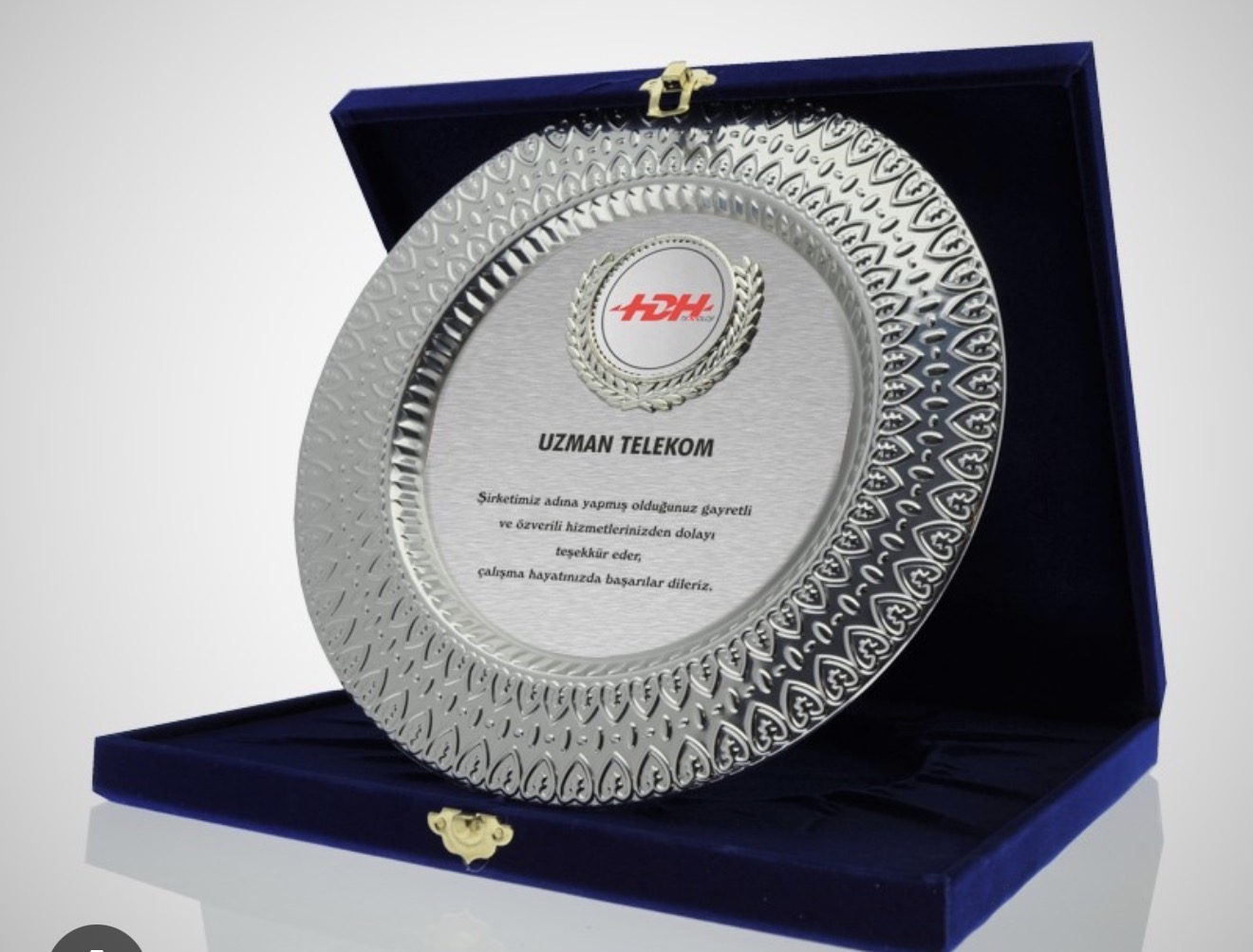 Tabak plaket gümüş